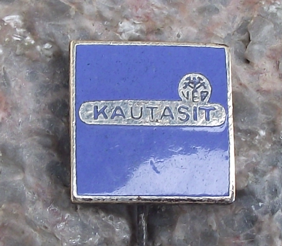 Vintage Kautasit German DDR GDR East Germany Gaskets Engineering Firm Pin Badge - Badgecrazy