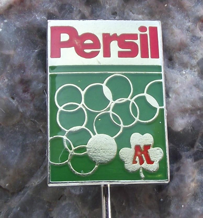 Vintage Persil Washing Powder Laundry Detergent German Henkel Company Pin Badge - Badgecrazy