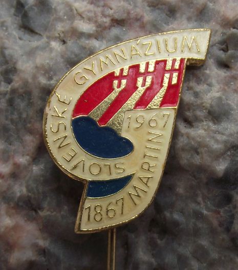 1967 Martin Slovenske Gymnazium Viliama Paulinyho Totha Slovakia University Pin - Badgecrazy