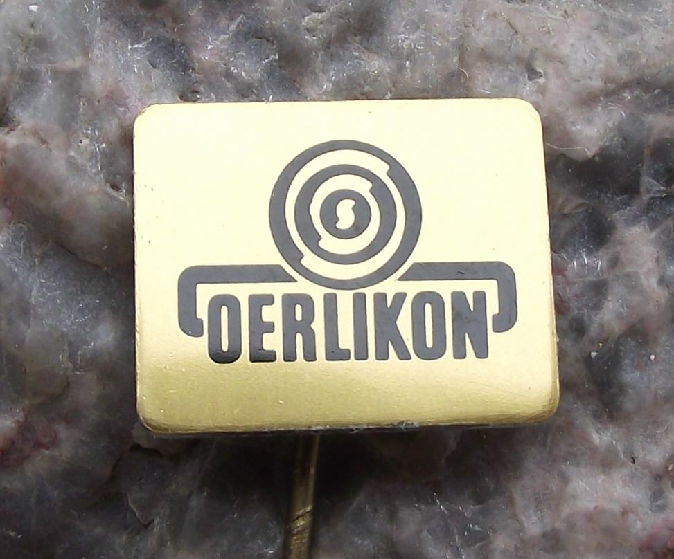 Vintage Oerlikon Switzerland Coated Machine Cutting Tools Engineering Pin Badge - Badgecrazy