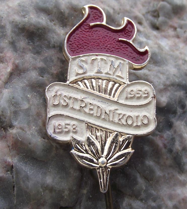 1958 STM Czechoslovakia Creativity Competition Communist Youth Finals Pin Badge - Badgecrazy