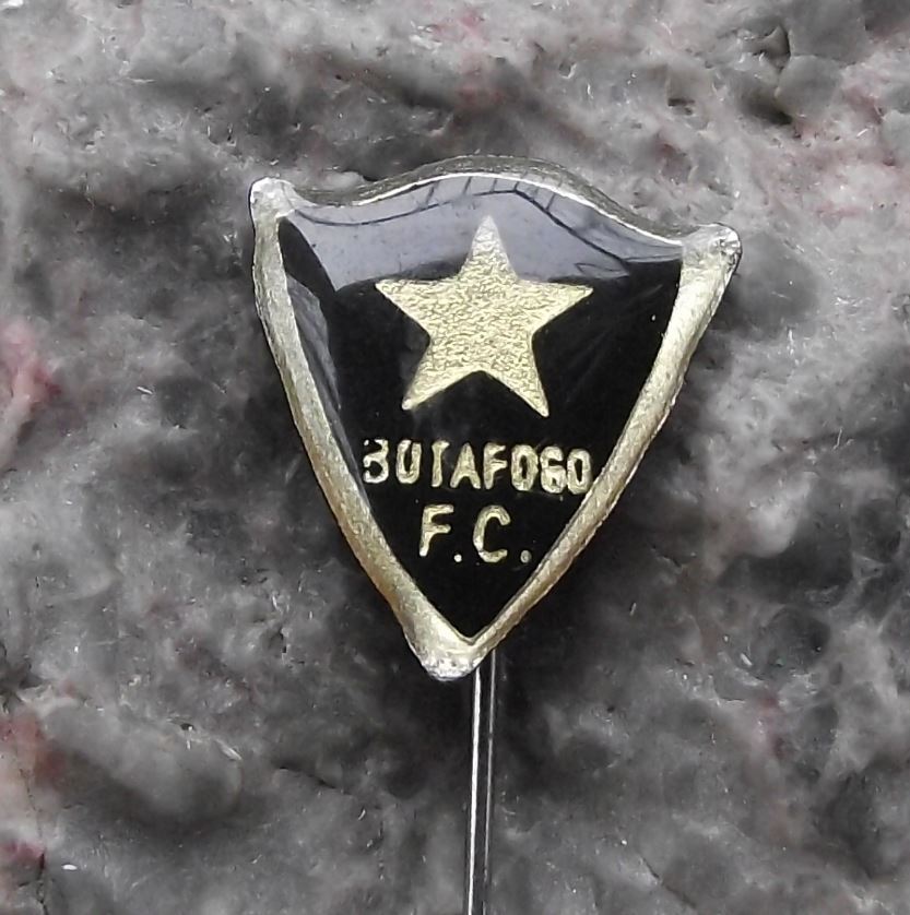 1950s Botafogo de Futebol e Regatas White Star Football Team Crest Pin Badge