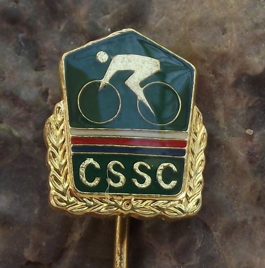 CSSC Czechoslovakia CSSR Cycling Club Association Bicycle Members Pin Badge - Badgecrazy