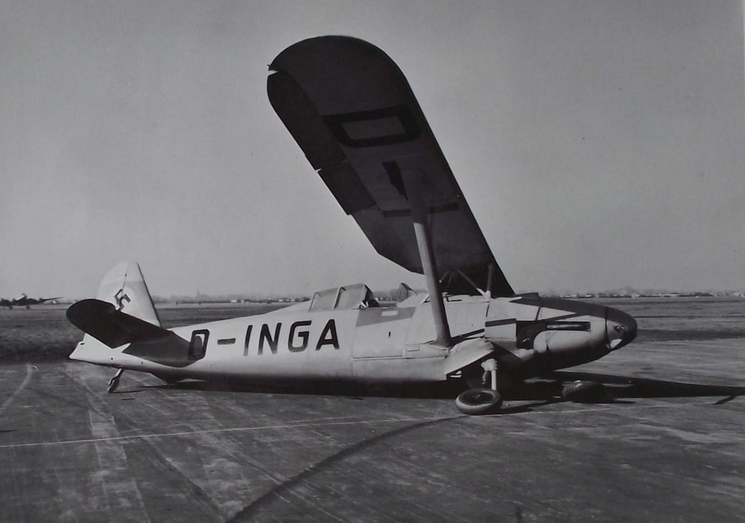 1974 Focke Wulf Fw 159 Experimental German Fighter Aircraft Photographic Plate - Badgecrazy