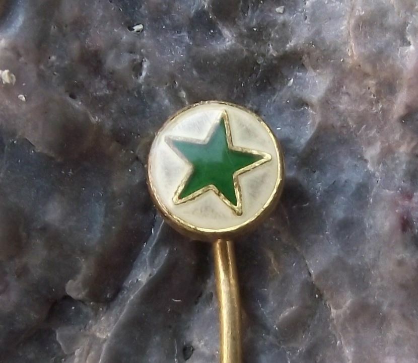 Discrete Esperanto Language Association Green Star Club Members Pin Badge - Badgecrazy