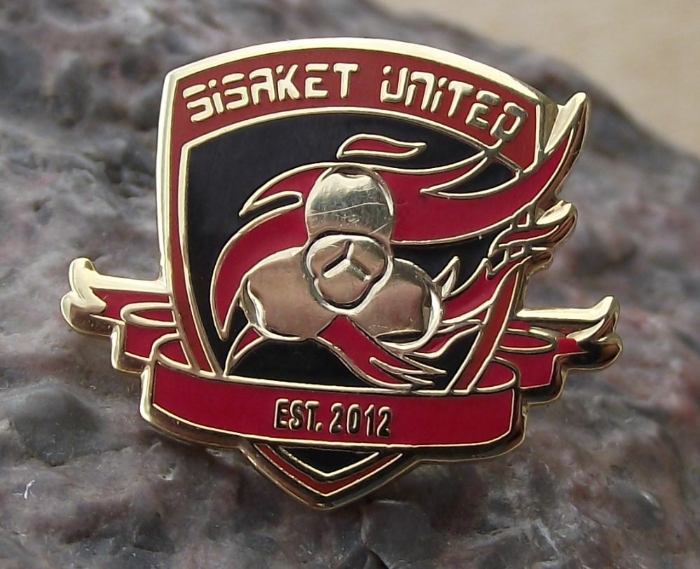 Rare Sisaket United F C Football Club Thailand Thai Soccer Tie Pin Badge - Badgecrazy