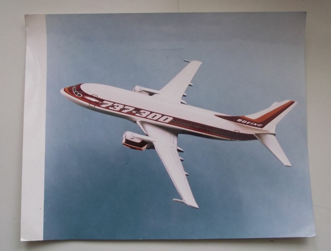 Rare Boeing 737-300 Aircraft Jet Airliner Aviation Photographic Print Photo - Badgecrazy