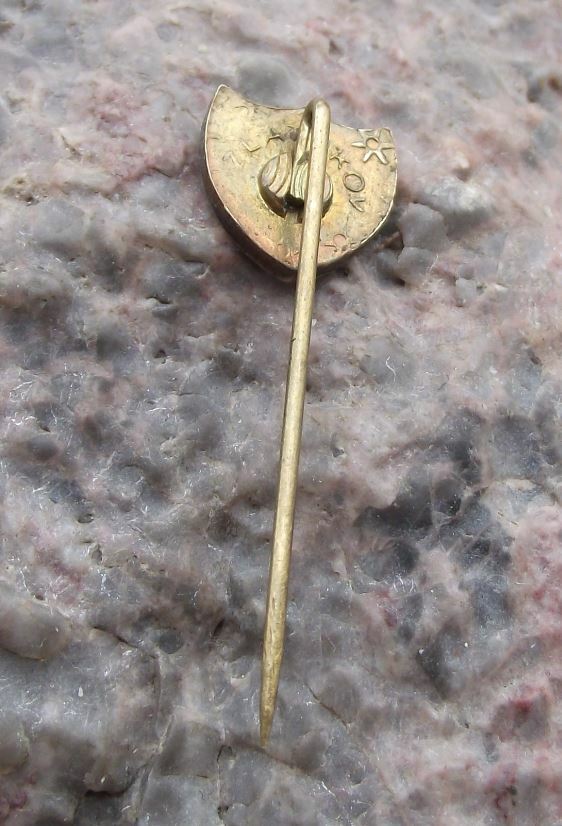 Vintage BP British Petrol Oil Gas Renewable Energy Company Shield Logo Pin Badge - Badgecrazy
