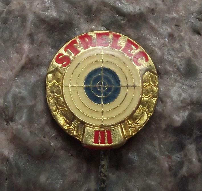 Czechoslovak Military Reserve Gun Shooting Marksman Sniper Grade 3 Pin Badge - Badgecrazy