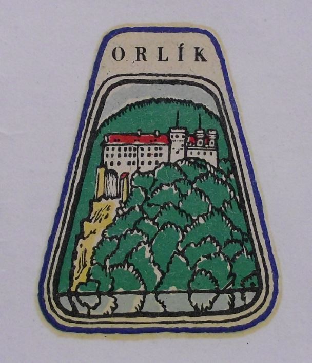 Antique Orlik Castle Fairy Tale Princess Chateau Bohemian Tourist Decal Sticker - Badgecrazy