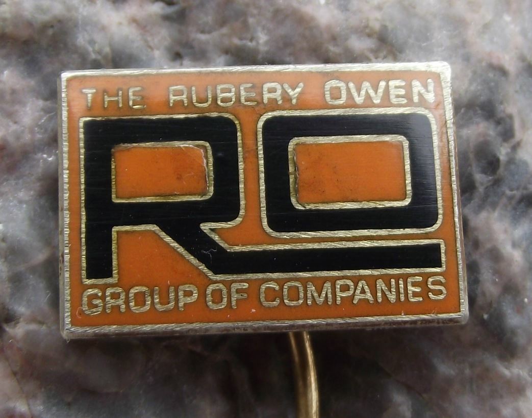 Vintage RO The Rubery Owen Group Companies Motor Car Engineering Firm Pin Badge - Badgecrazy