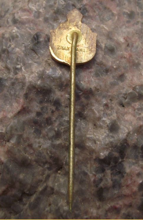 Antique Mnichovo Hradiste Munchengratz Bishop Mitre Crosier City Crest Pin Badge - Badgecrazy