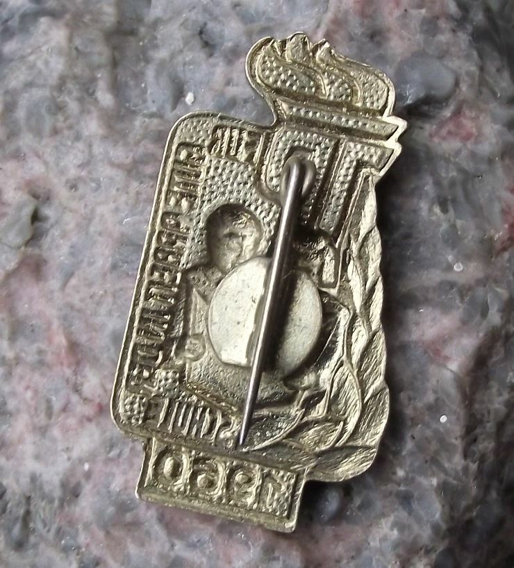 1960 Thalmann Pioneer Gute Arbeit Schule Good School Work Award DDR Pin Badge - Badgecrazy