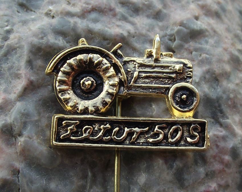 Antique Zetor 50S Agricultural Czech Farming Farm Tractor Pin Badge - Badgecrazy