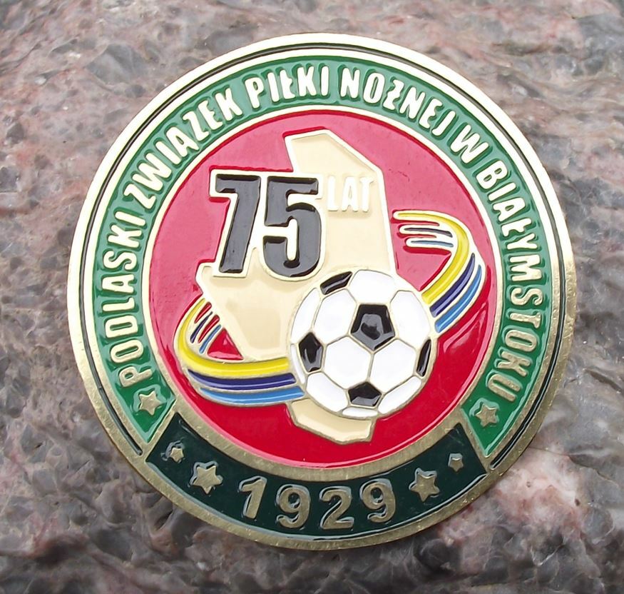 2004 PZPN Bialystok Football Club Poland Polish 75th Anniversary Pin Badge - Badgecrazy