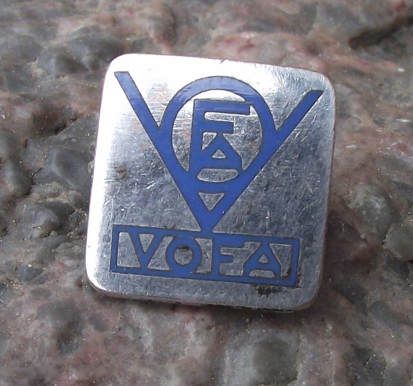 Antique East Germany VOFA WERK German Car Industry Motor Controls Pin Badge - Badgecrazy