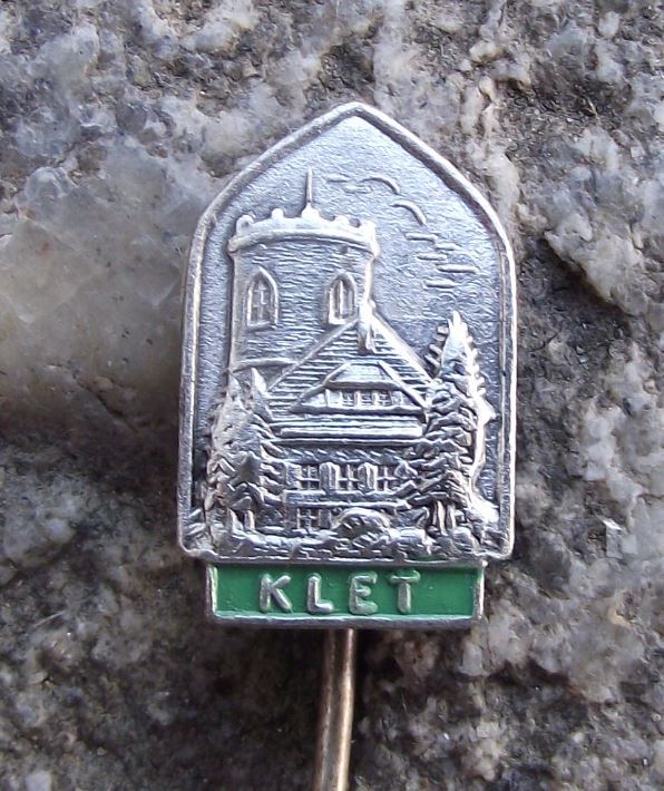 Antique Klet Historic South Bohemian Josef Tower Landmark Tourist Pin Badge - Badgecrazy