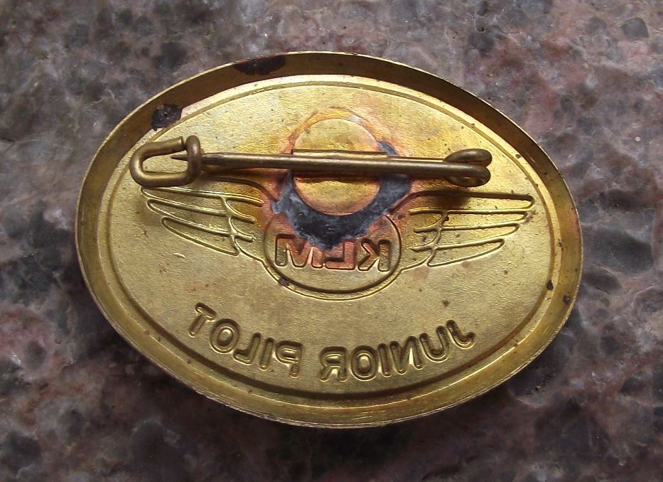 KLM Royal Dutch Airlines Holland Winged Young Junior Pilot Aircraft Pin Badge - Badgecrazy