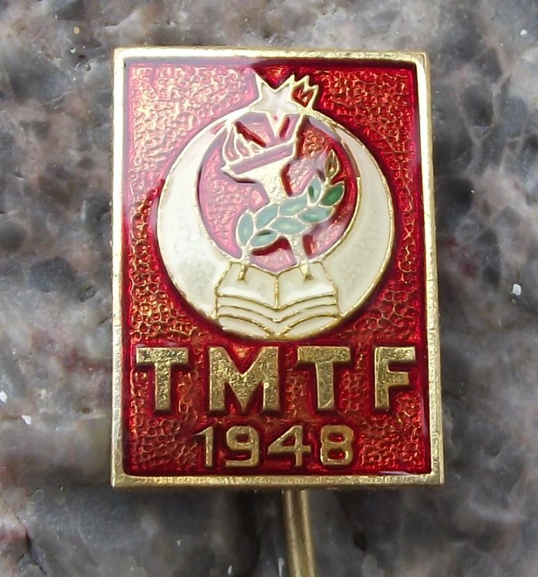 Vintage TMTF 1948 National Turkish Students Federation Union of Turkey Pin Badge - Badgecrazy