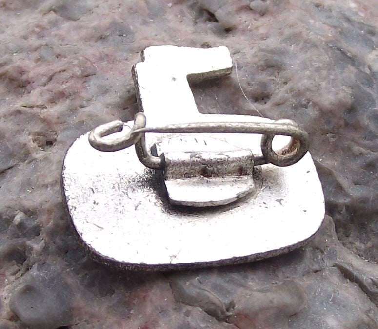 Vintage Power Station Plant Cooling Towers Chimney Stack East Germany Pin Badge - Badgecrazy