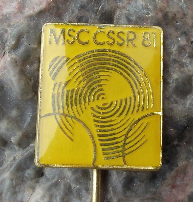 1981 UCI Track Cycling World Championships Brno Bike Bicycle Racing Pin Badge - Badgecrazy