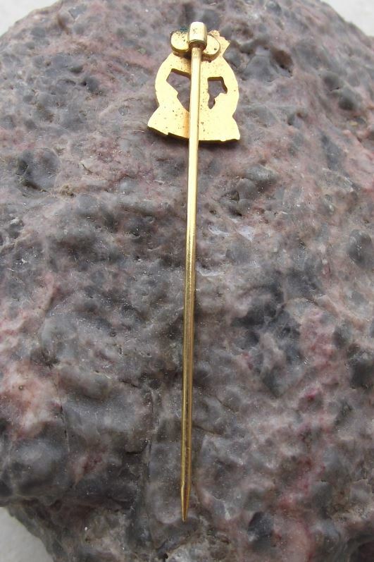 Antique RNA Royal Navy Association Anchor Crown Military Service Pin Badge - Badgecrazy