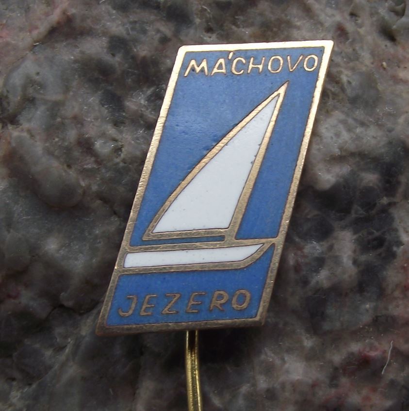 Antique Machovo Jezero Lake Liberec Sailing Yacht Yachting Resort Pin Badge - Badgecrazy