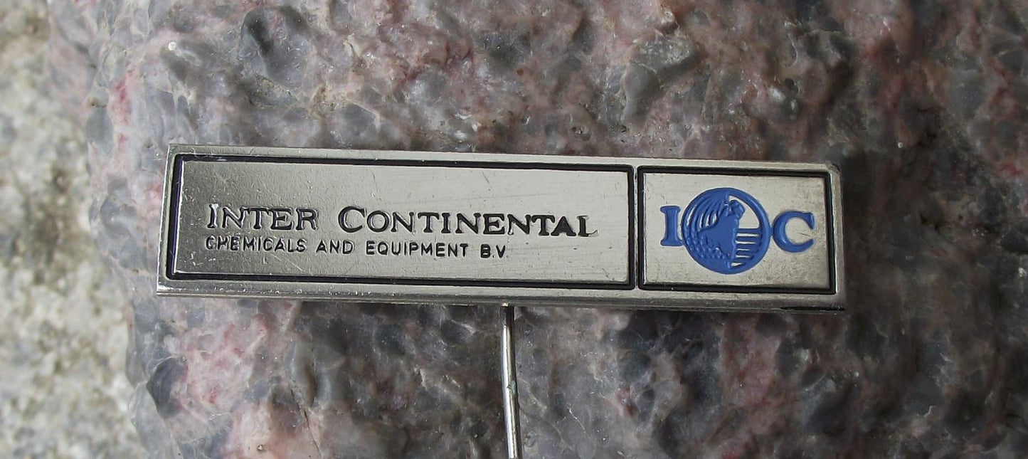 Antique Inter Continental Chemicals and Equipment BV Netherlands Pin Badge - Badgecrazy