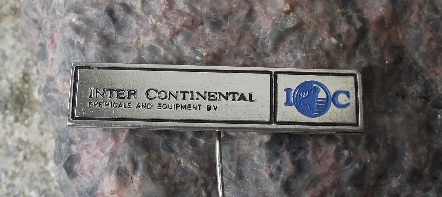Antique Inter Continental Chemicals and Equipment BV Netherlands Pin Badge - Badgecrazy