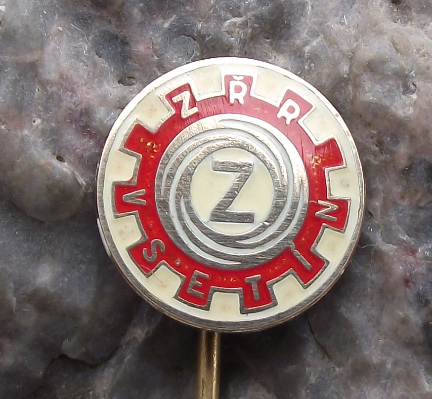 Ceska Zbrojovka Czech Guns CZ Weapons Vsetin Red October Factory ZRR Pin Badge - Badgecrazy