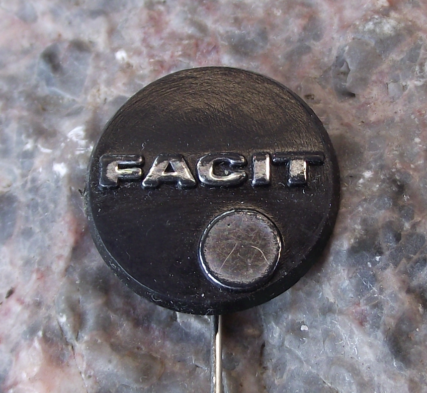 Vintage Facit Mechanical Electronic Calculators Sweden Advertising Pin Badge - Badgecrazy