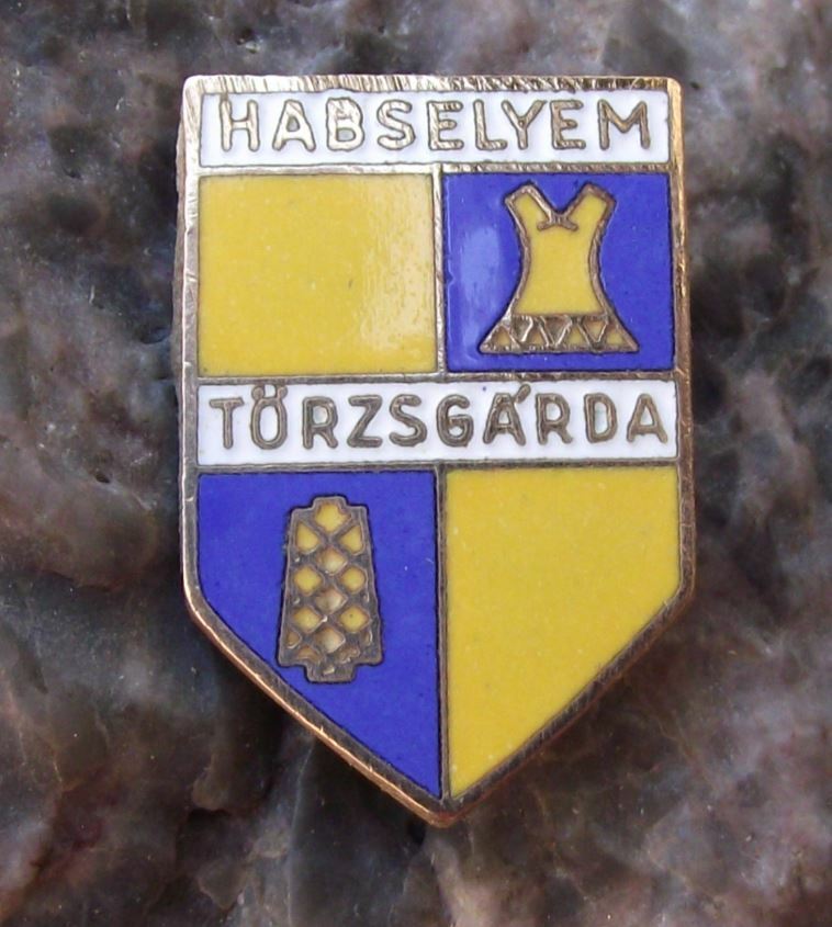 Antique Habselyem Torzsgarda 1841 Hungary Hungarian Fashion Clothes Pin Badge - Badgecrazy