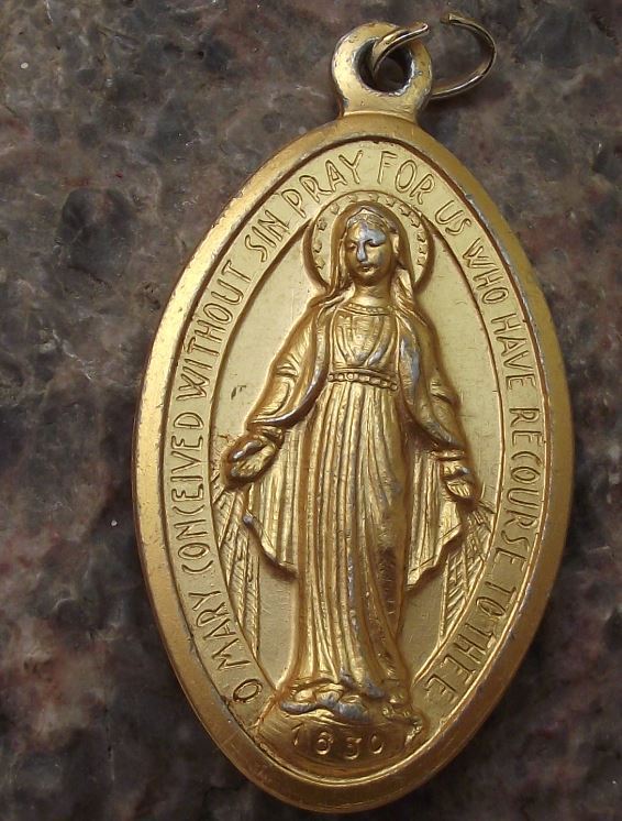 Mary Without Sin Pray for us who have Recourse to Thee Necklace Bracelet Charm - Badgecrazy