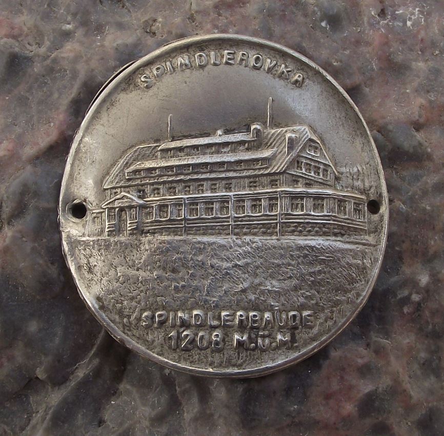 Spinderovka Krkonose Mountains 1208m Walking Lodge Stick Shield Stocknagel - Badgecrazy