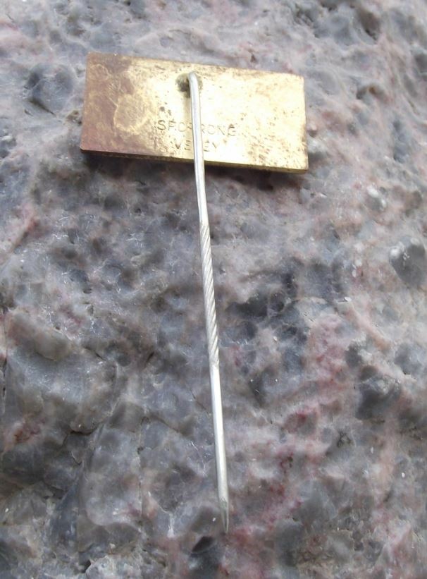 Vintage Schlatter Swiss Welding Weaving Machines Advertising Logo Pin Badge - Badgecrazy