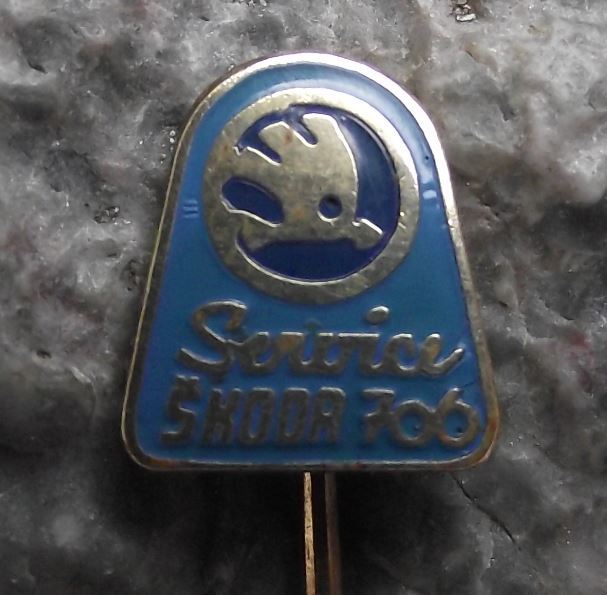 1960s Skoda 706 Classic Bus & Truck Service Chassis Czech Autos Pin Badge - Badgecrazy