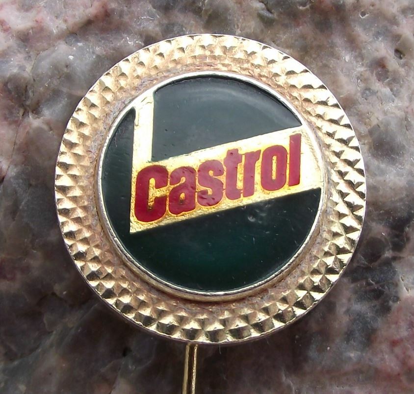 Vintage Castrol British Oil Company Motorsports Racing Auto Lubricant Pin Badge - Badgecrazy