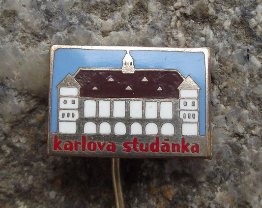 Karlova Studanka Bad Karlsbrunn Spa Town Czech Tourist Souvenier Pin Badge - Badgecrazy
