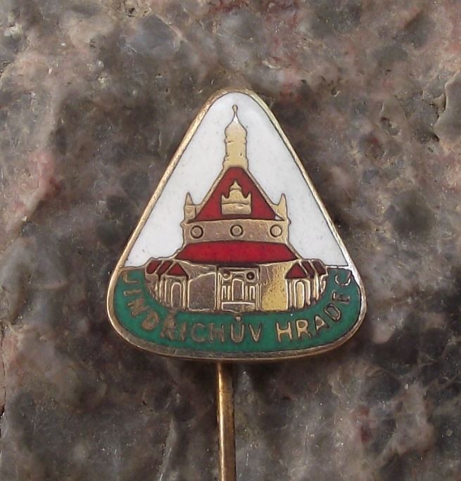 Vintage Jindrichuv Hradec Palace Castle Czech Travel Tourist Souvenier Pin Badge - Badgecrazy