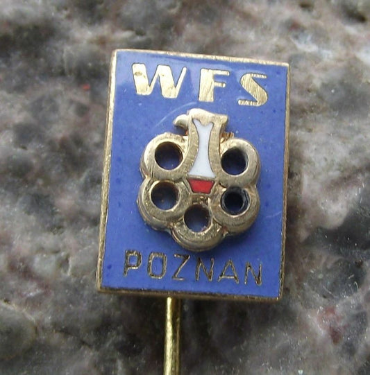 Vintage WFS Wojewodzka Federacja Sportu Poznan Poland Football Club Pin Badge - Badgecrazy