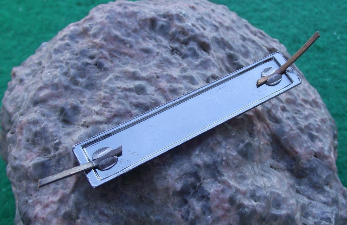 Czechoslovakia Czech Army Uniform Badge Military Ribbon Silver Rank Bar Stripe - Badgecrazy