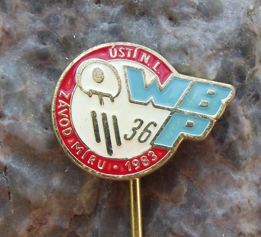 1983 WBP International Bicycle Bike Race Usti nad Labem Stage Cycling Pin Badge - Badgecrazy