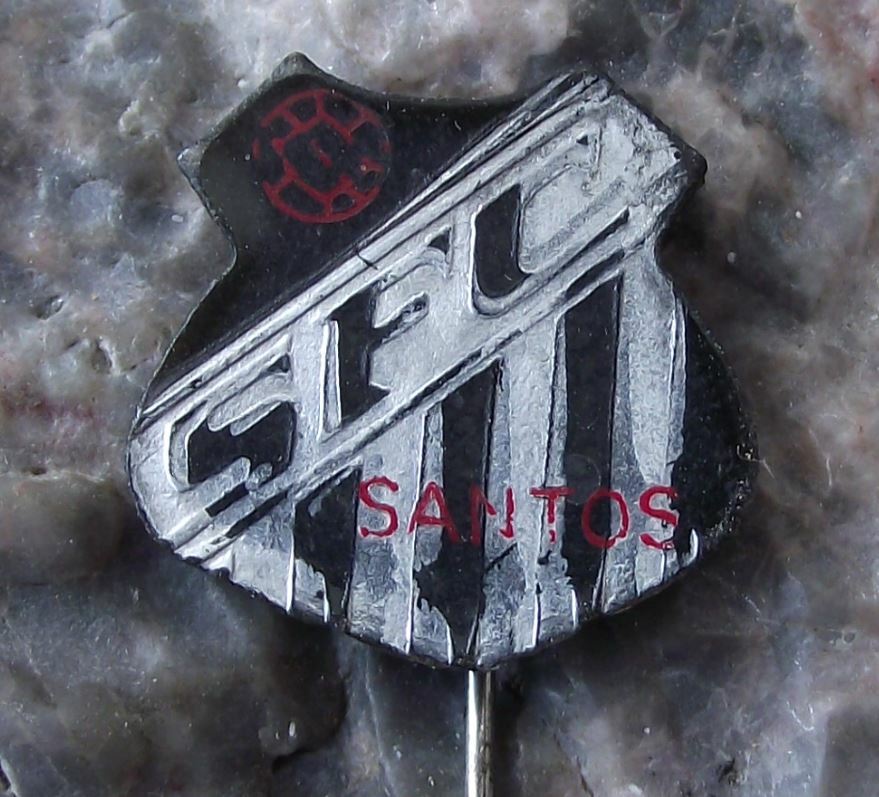 Santos Football Club Futebol Clube Brazil Brasil Pele Belmiro Soccer Pin Badge - Badgecrazy