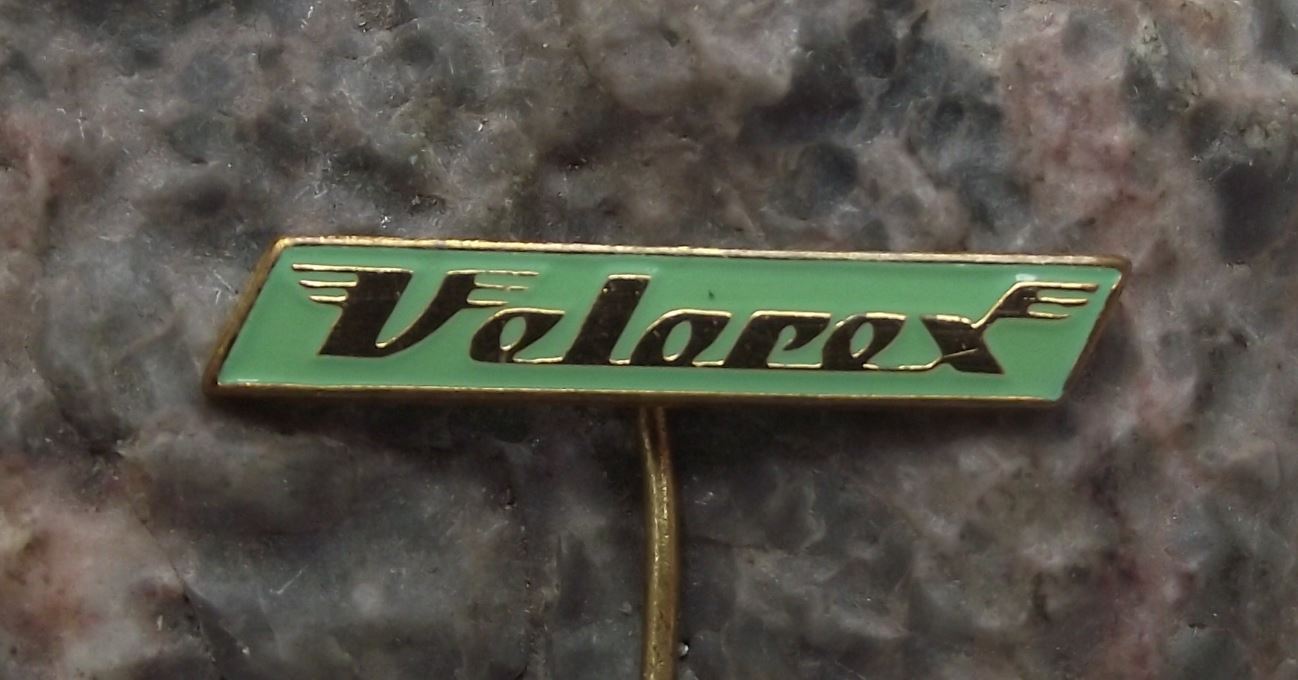 Antique Velorex Czech Motorcycle Sidecar Three Wheel Car Company Logo Pin Badge - Badgecrazy