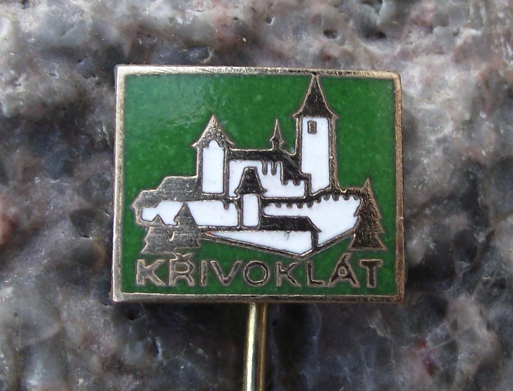 Vintage Krivoklat Castle Bohemian Palace Czechoslovakia Czech Tourist Pin Badge - Badgecrazy