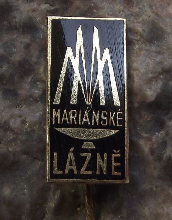 Marianske Lazne Marienbad Spa Natural Springs Town Fountain Tourist Pin Badge - Badgecrazy