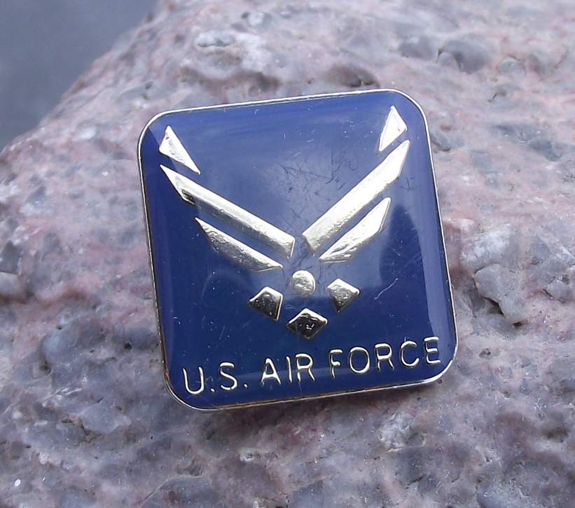 Vintage USAF United States USA AirForce Wings Emblem Logo Tie Pin Badge - Badgecrazy