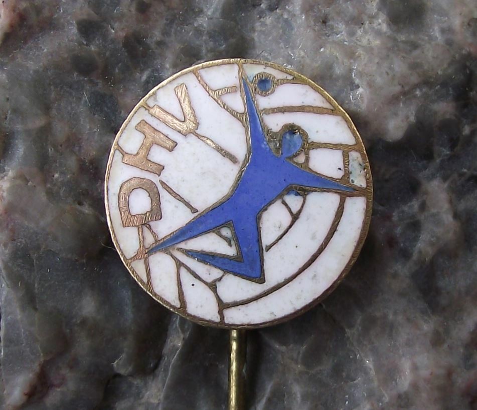 Antique DHV East German DDR Handball Hand Ball Federation Association Pin Badge - Badgecrazy