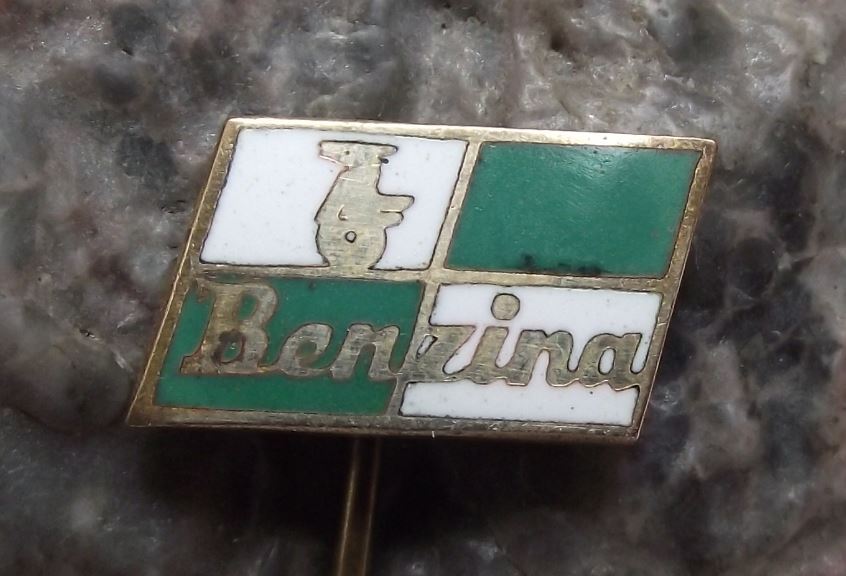 Vintage Benzina Fuel Mineral Motor Oil Petrol Unipetrol Company Horse Pin Badge - Badgecrazy