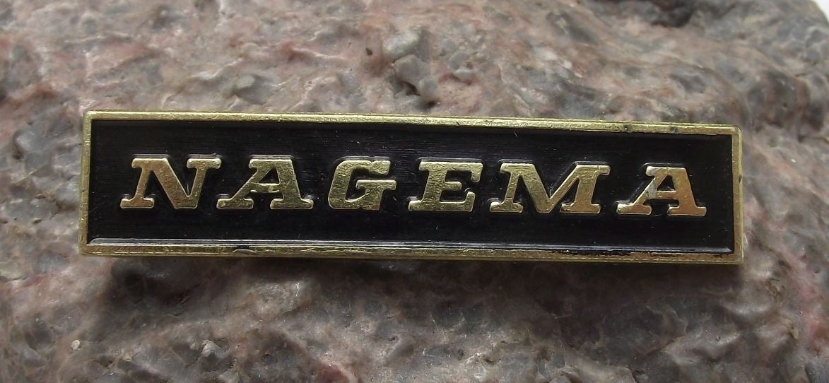 Vintage Nagema East German Engineering Packeting Machinery Factory Pin Badge - Badgecrazy